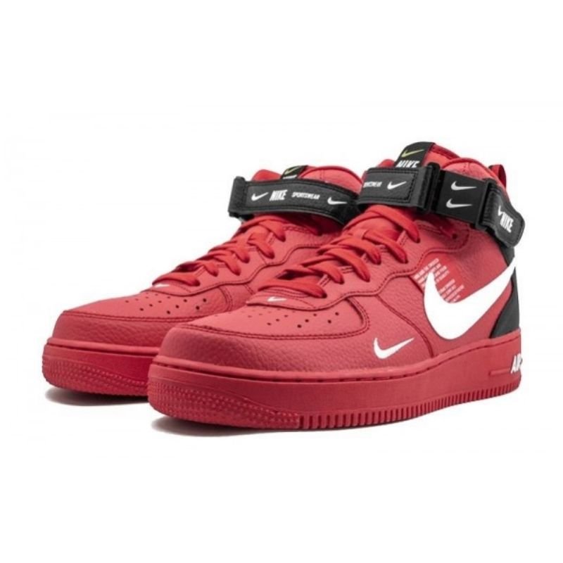 Air Force 1 Mid Utility University Red - Sneaker basket homme femme - 1