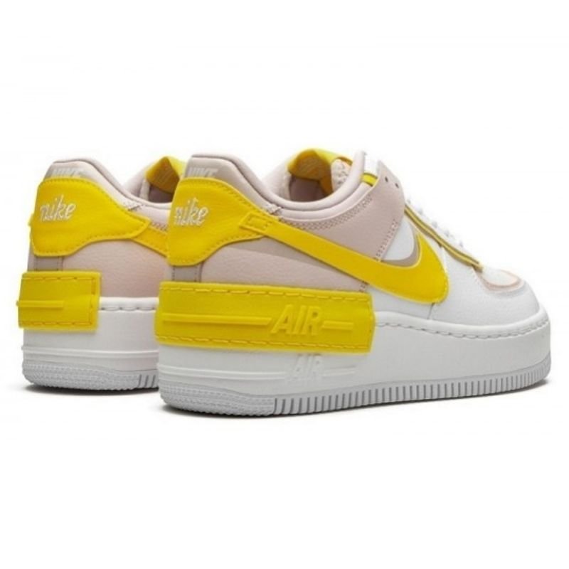 Air Force 1 Shadow White Barely Rose Speed Yellow - Sneaker basket homme femme - 3
