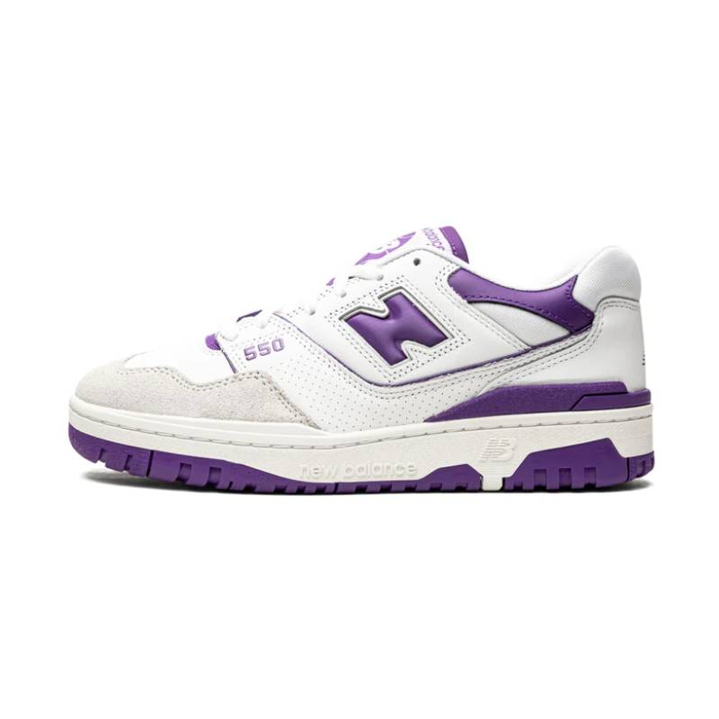 New Balance 550 White Purple - Sneaker basket homme femme - 1